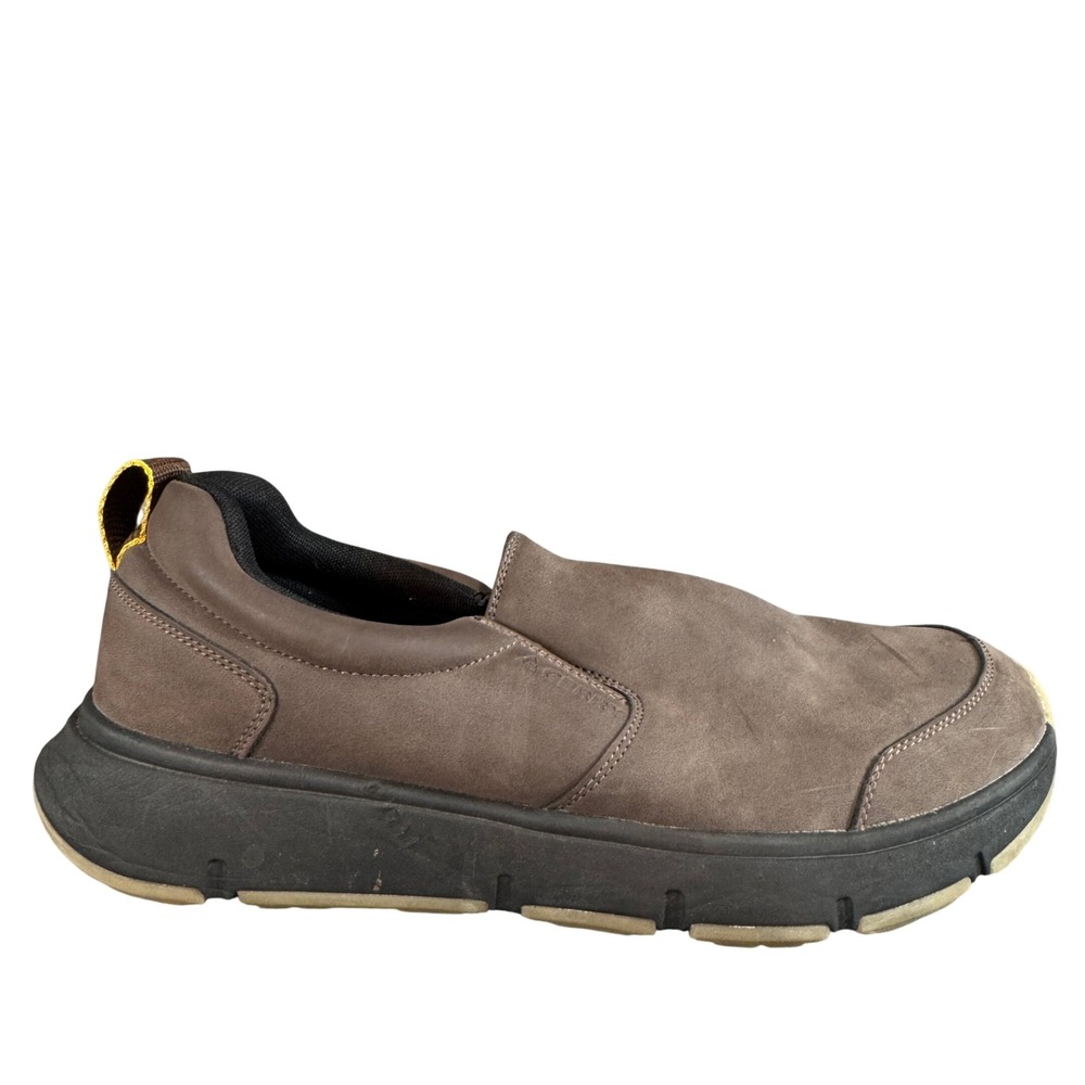 Gerry Mens Brown Slip On Sneakers Comfort Walking Shoes Pull Tab Size 11
